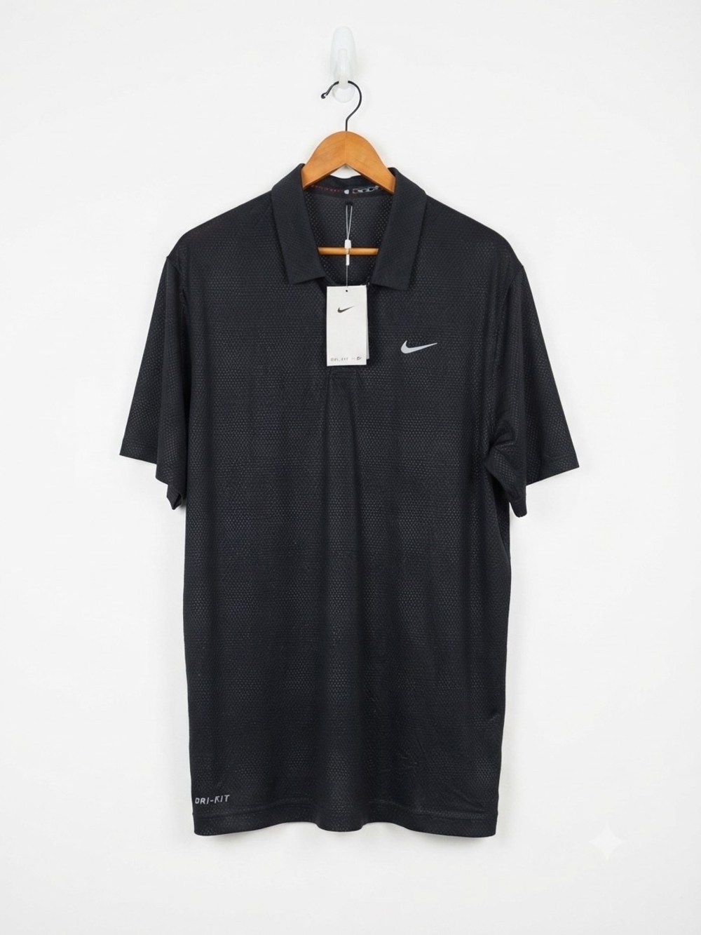 Nike Tiger Wood Black Men’s Dri-FIT Polo Shirt Size XL